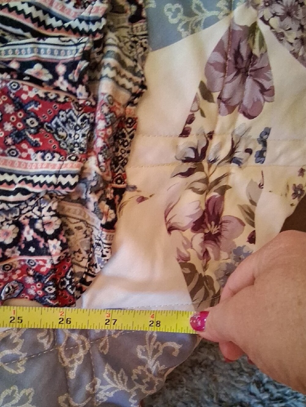 Boho Printed Elastic Waist Pants Sz S - Picture 10 of 10
